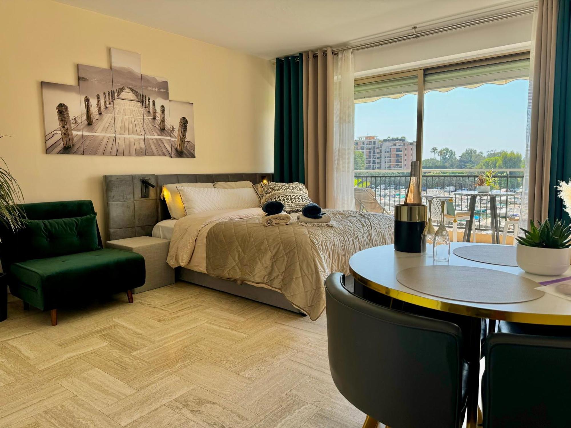 My Resid Appart Cannes Marina Vue Piscine Mandelieu エクステリア 写真